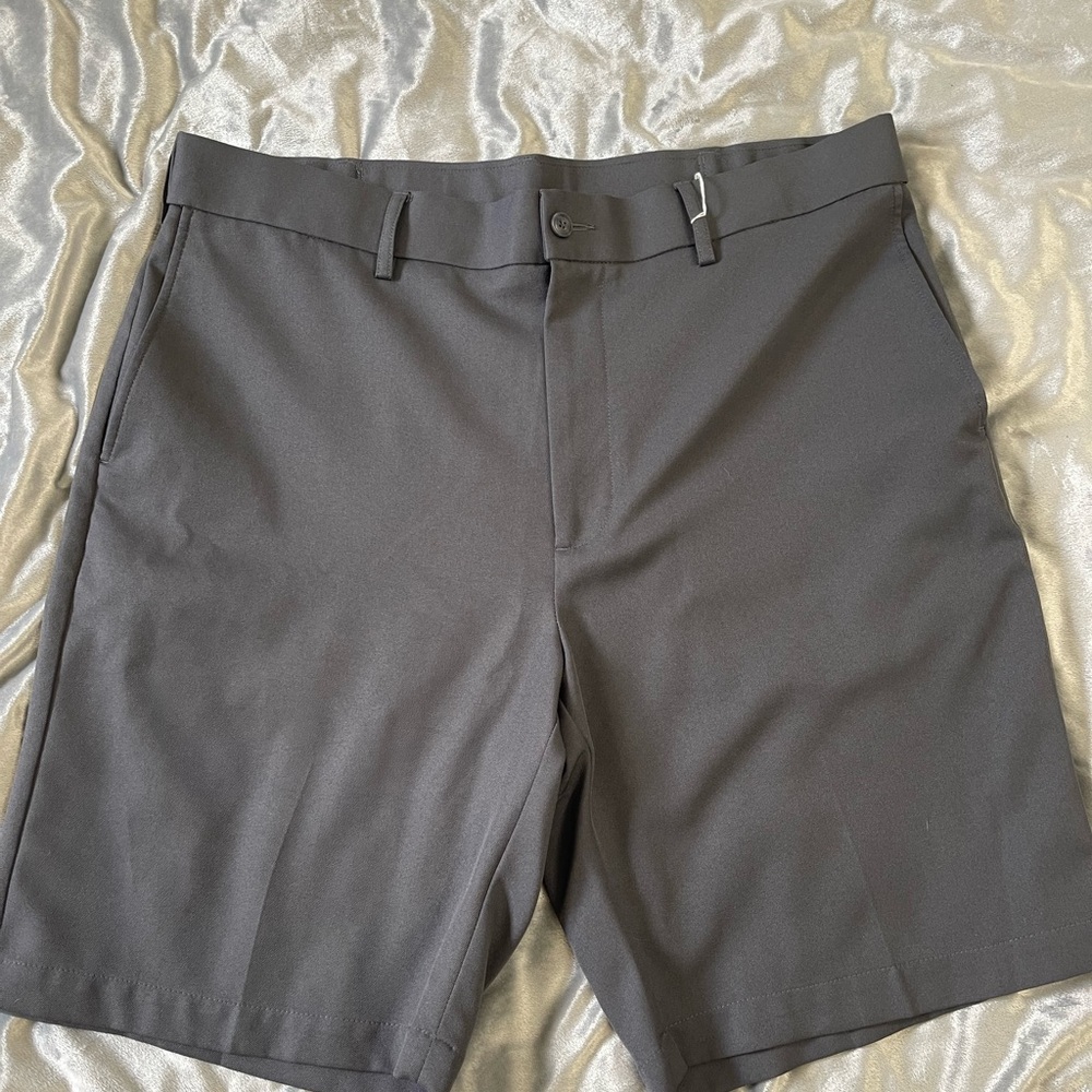PGA Tour Gray Athletic Shorts Performance Fabric